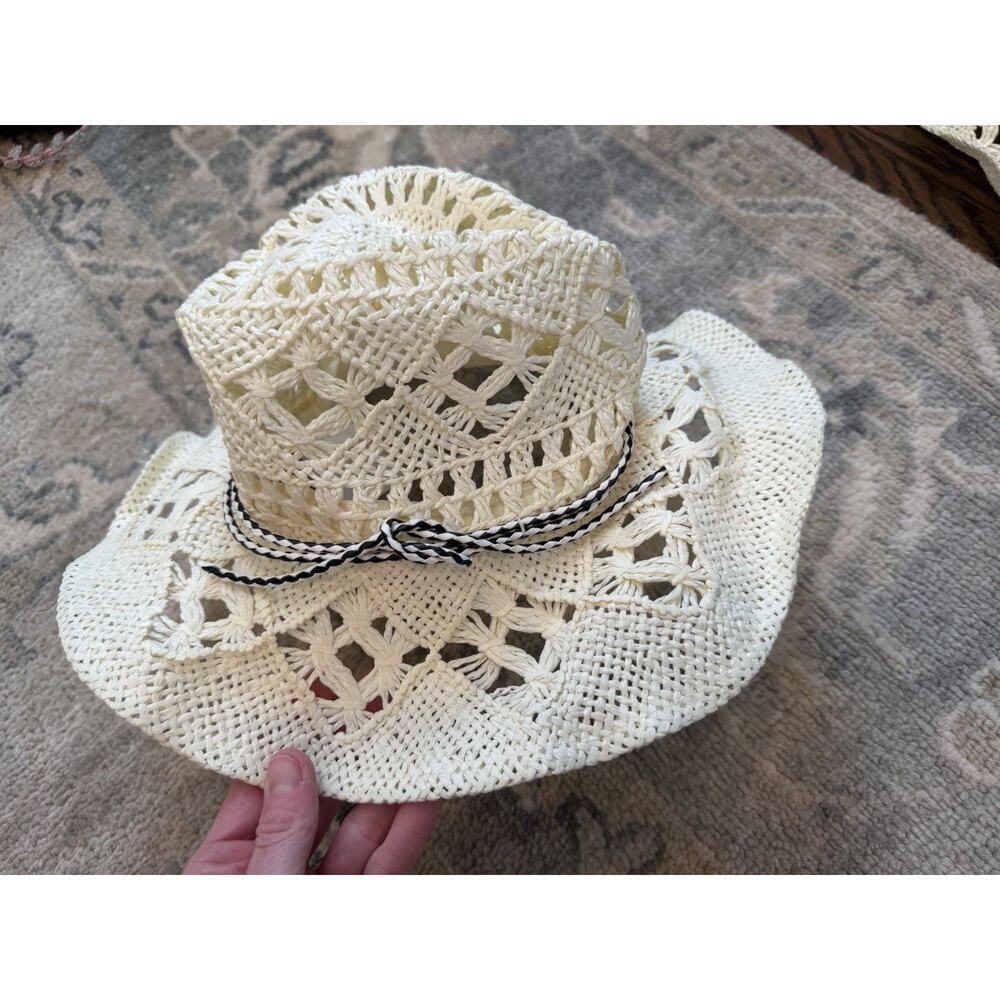 Melrose & Market Straw Hat Natural One Size NWT